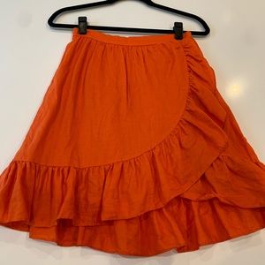 J. Crew red skirt